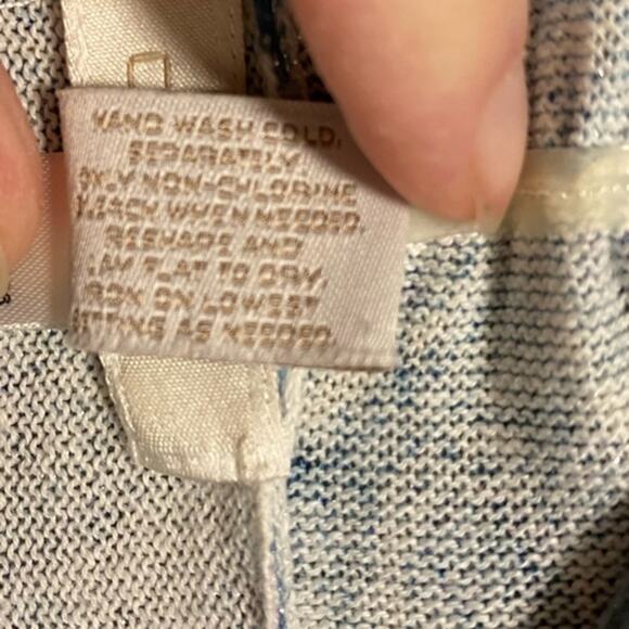 Chico’s Open Front Cardigan Women’s Size 4 XS Lightweight Shimmer 3/4 Sleeves - Picture 8 of 9